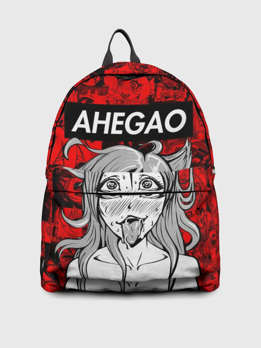 Рюкзак джинсовый / Ahegao red