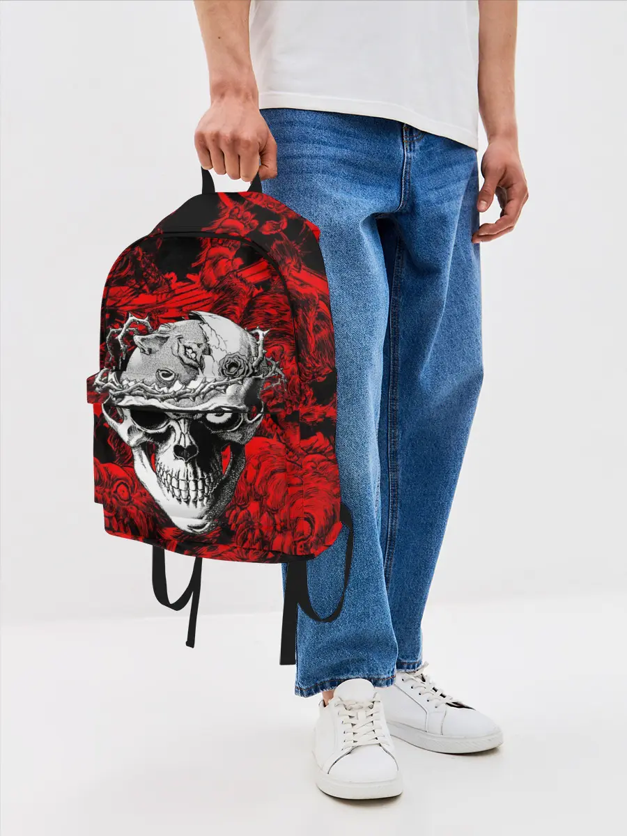 Рюкзак джинсовый / BERSERK skulls
