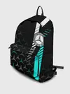 Рюкзак джинсовый / МЕРСЕДЕС / AQUA BLACK GRADIENT