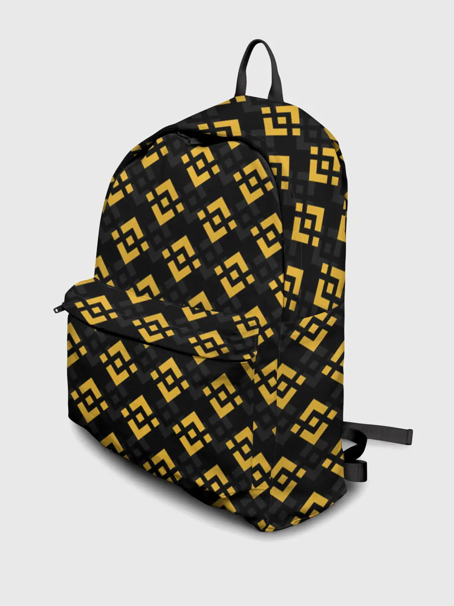 Рюкзак джинсовый / ЭМБЛЕМА БИНАНС ПАТТЕРН BINANCE