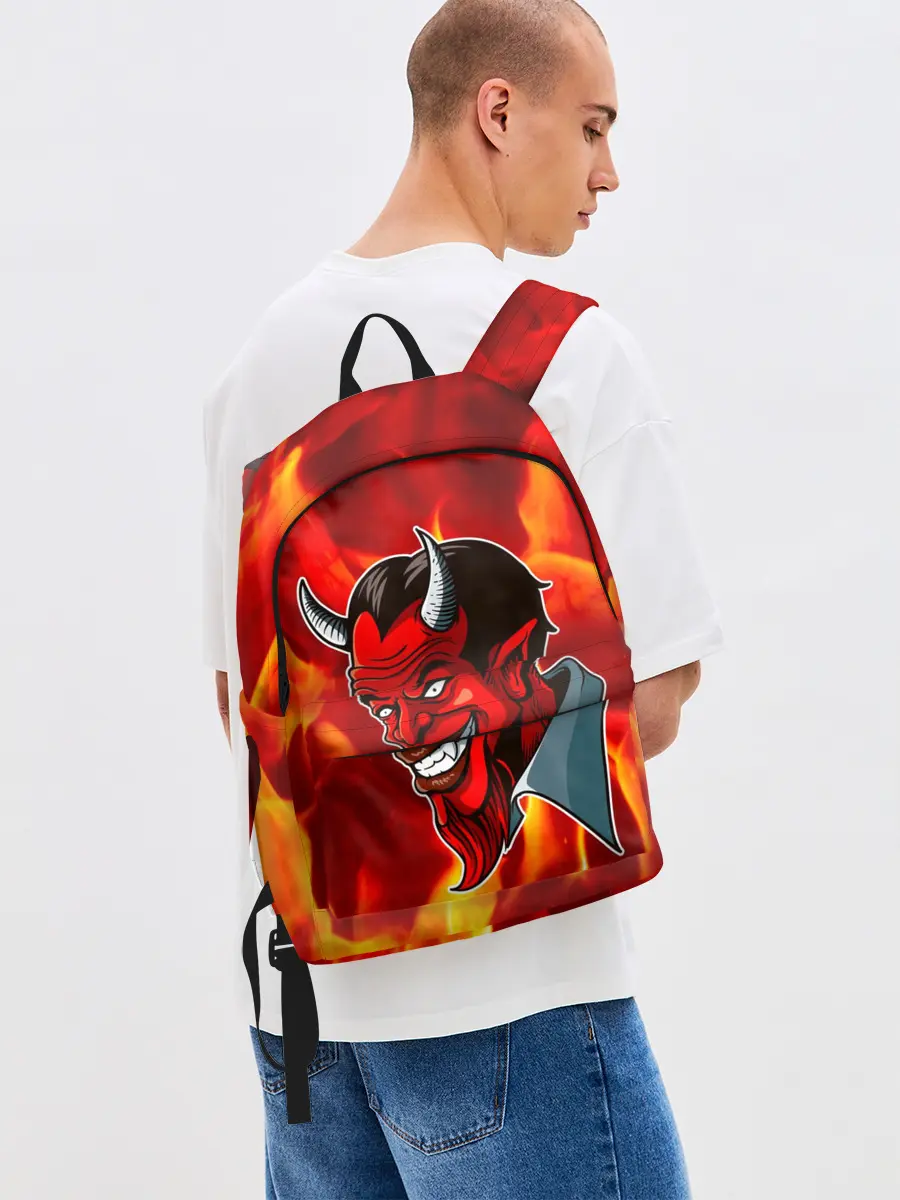 Рюкзак джинсовый / The devil is on fire