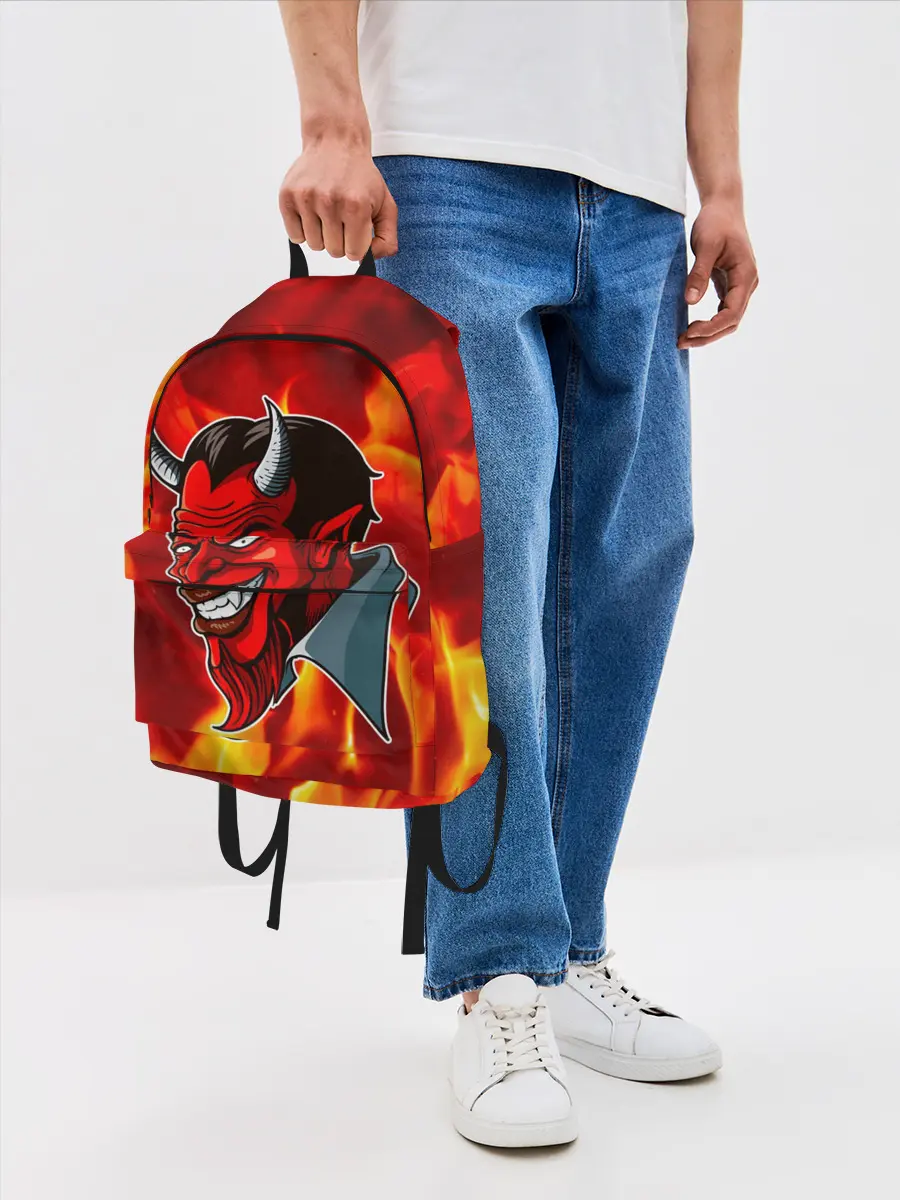 Рюкзак джинсовый / The devil is on fire