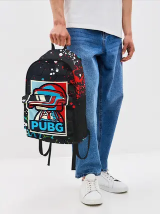 Рюкзак джинсовый / PUBG / ПАБГ / ПОРТРЕТ