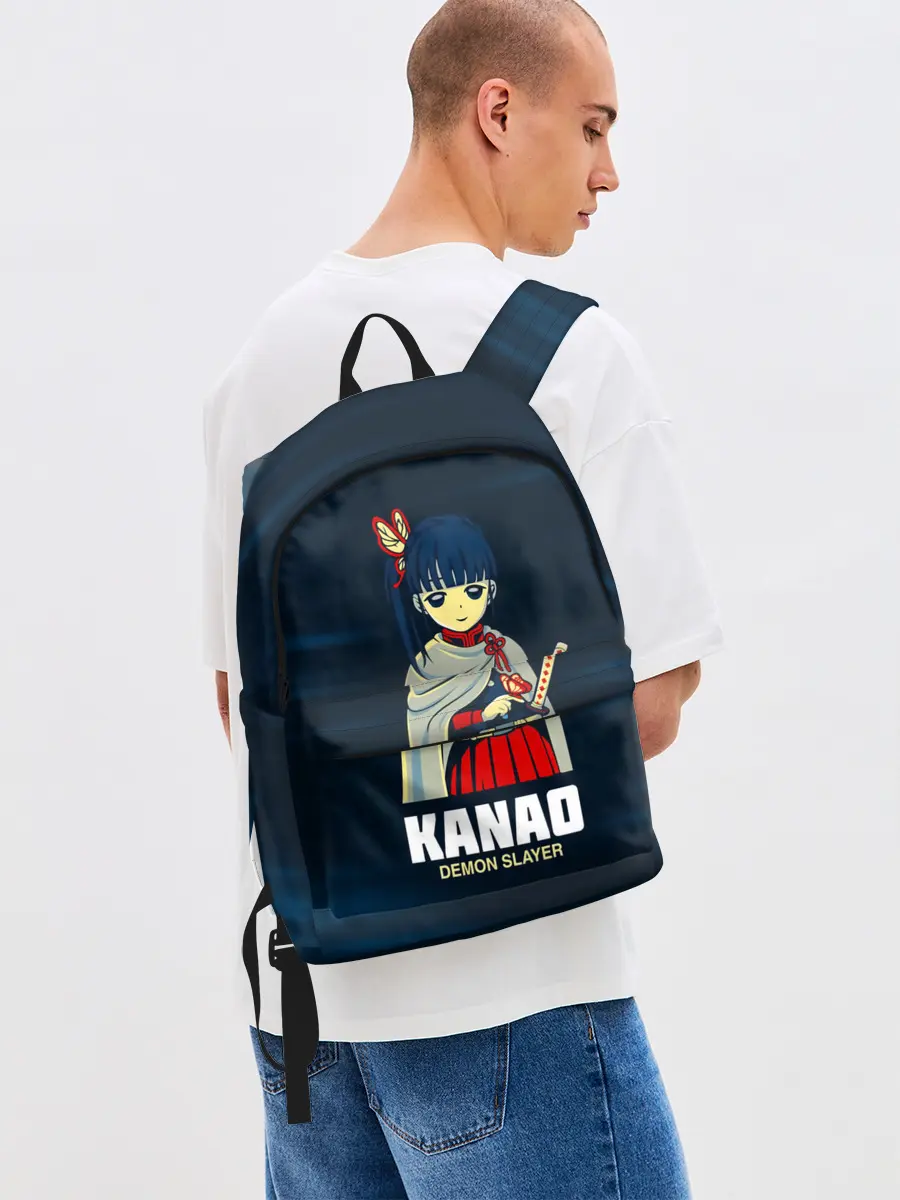 Рюкзак джинсовый / KANAO Demon Slayer