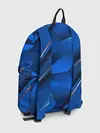 Рюкзак джинсовый / 3D абстрактные фигуры BLUE