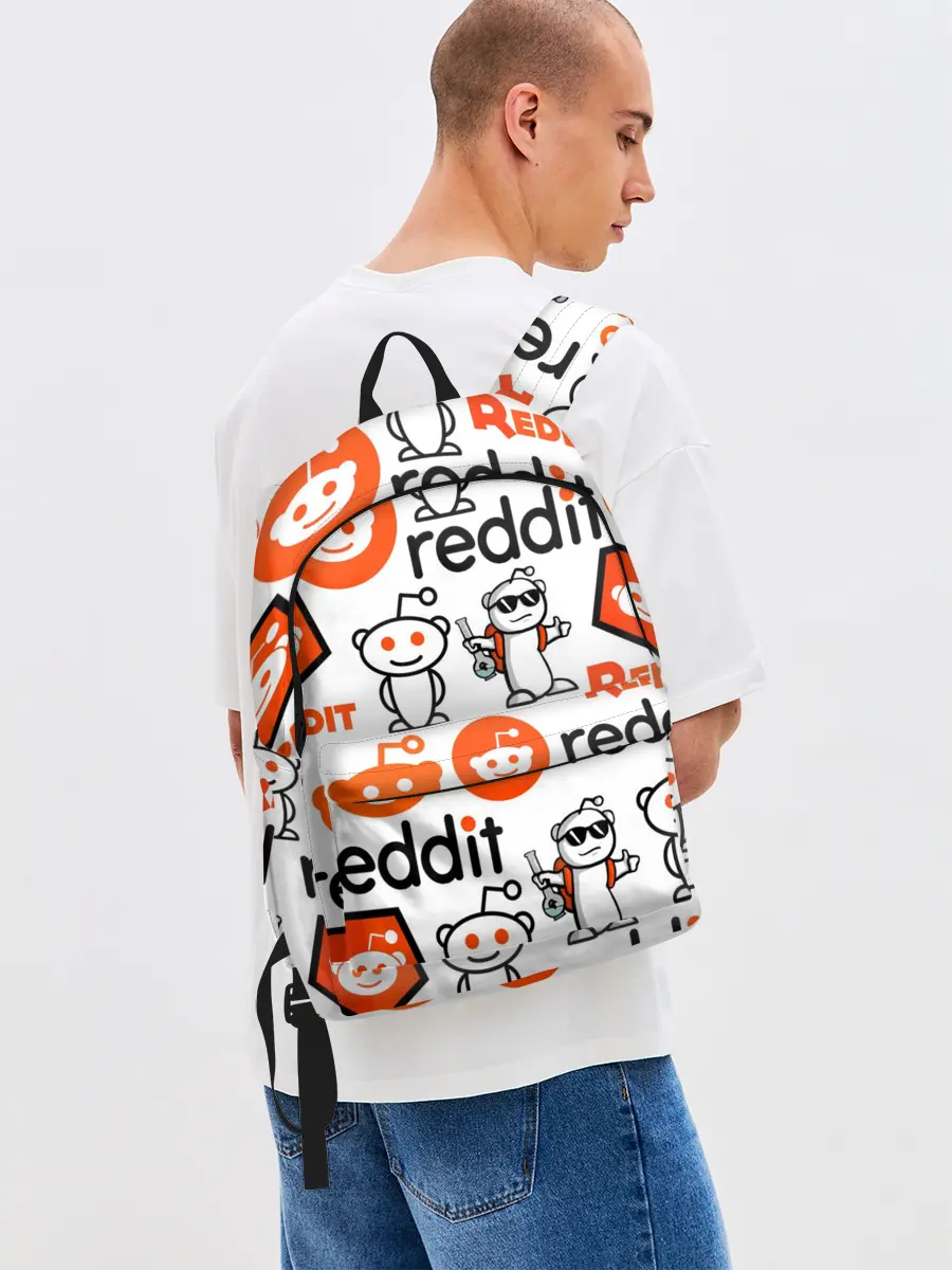 Рюкзак джинсовый / REDDIT / РЕДДИТ / ЛОГОБОМБИНГ