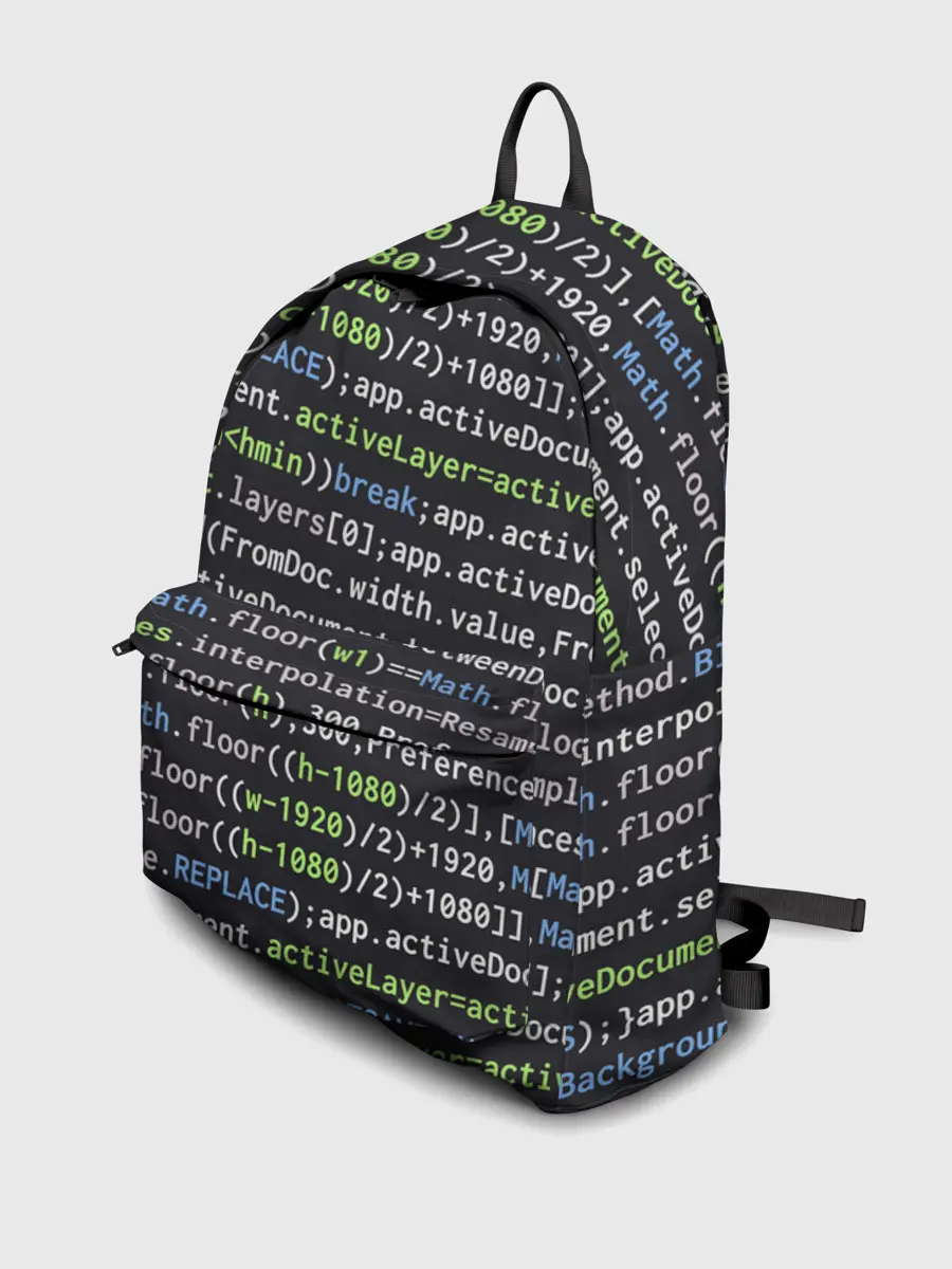 Рюкзак джинсовый / JAVASCRIPT | ПРОГРАММИСТ