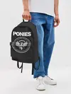 Рюкзак джинсовый / Pony x Ramones