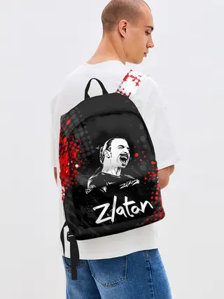 Рюкзак джинсовый / ЗЛАТАН ИБРАГИМОВИЧ / ZLATAN