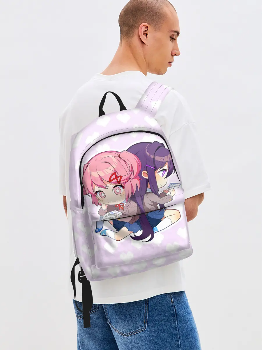 Рюкзак джинсовый / Chibi Natsuki and Yuri