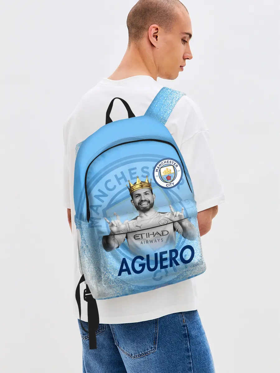 Рюкзак джинсовый / СЕРХИО АГУЭРО / SERGIO AGUERO