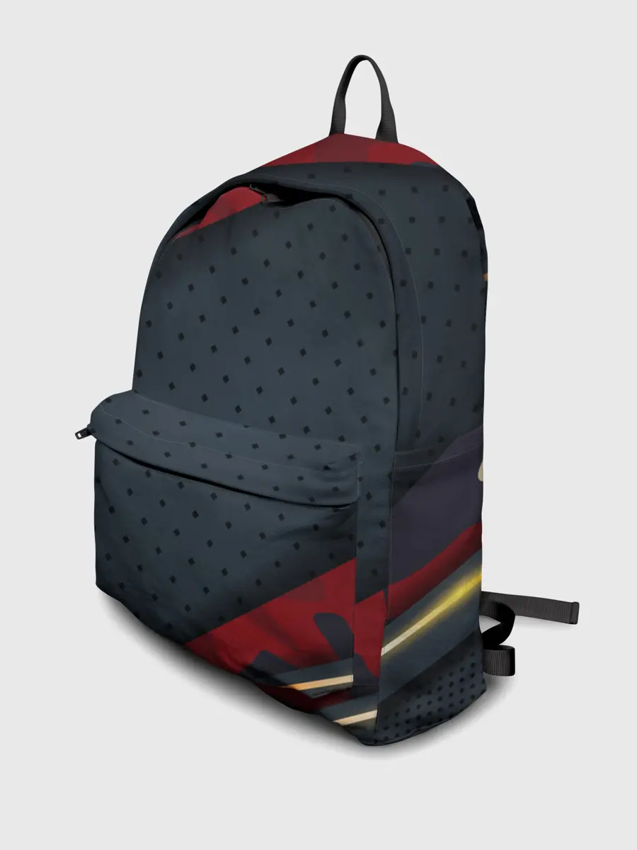 Рюкзак джинсовый / 3D Dark red & black