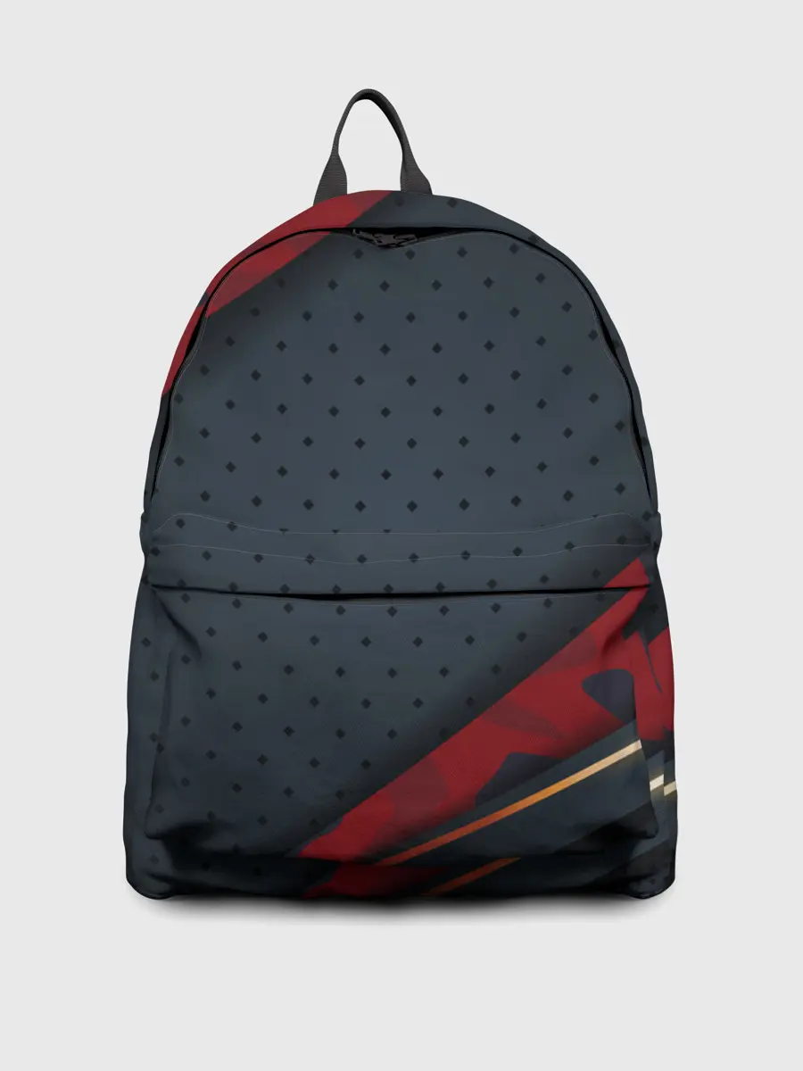 Рюкзак джинсовый / 3D Dark red & black