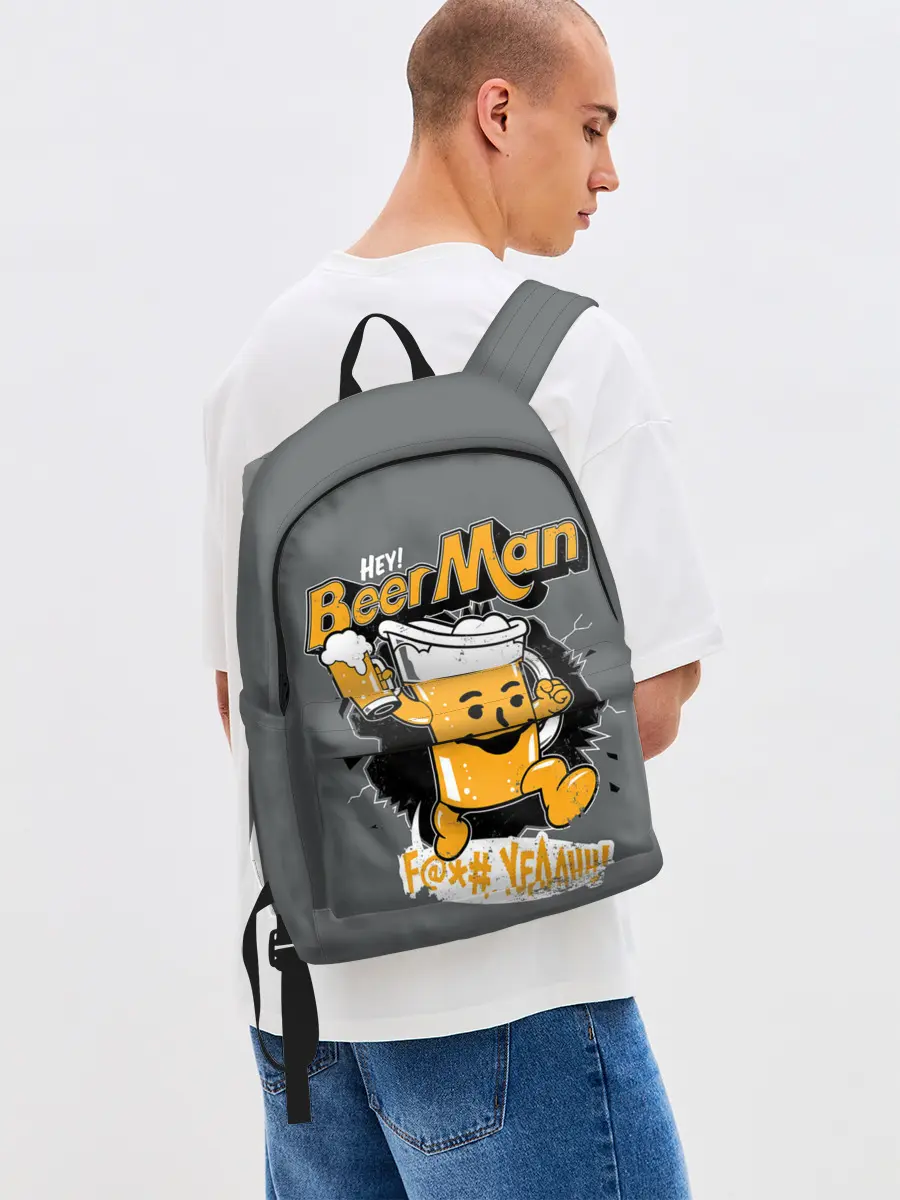 Рюкзак джинсовый / BEER MAN
