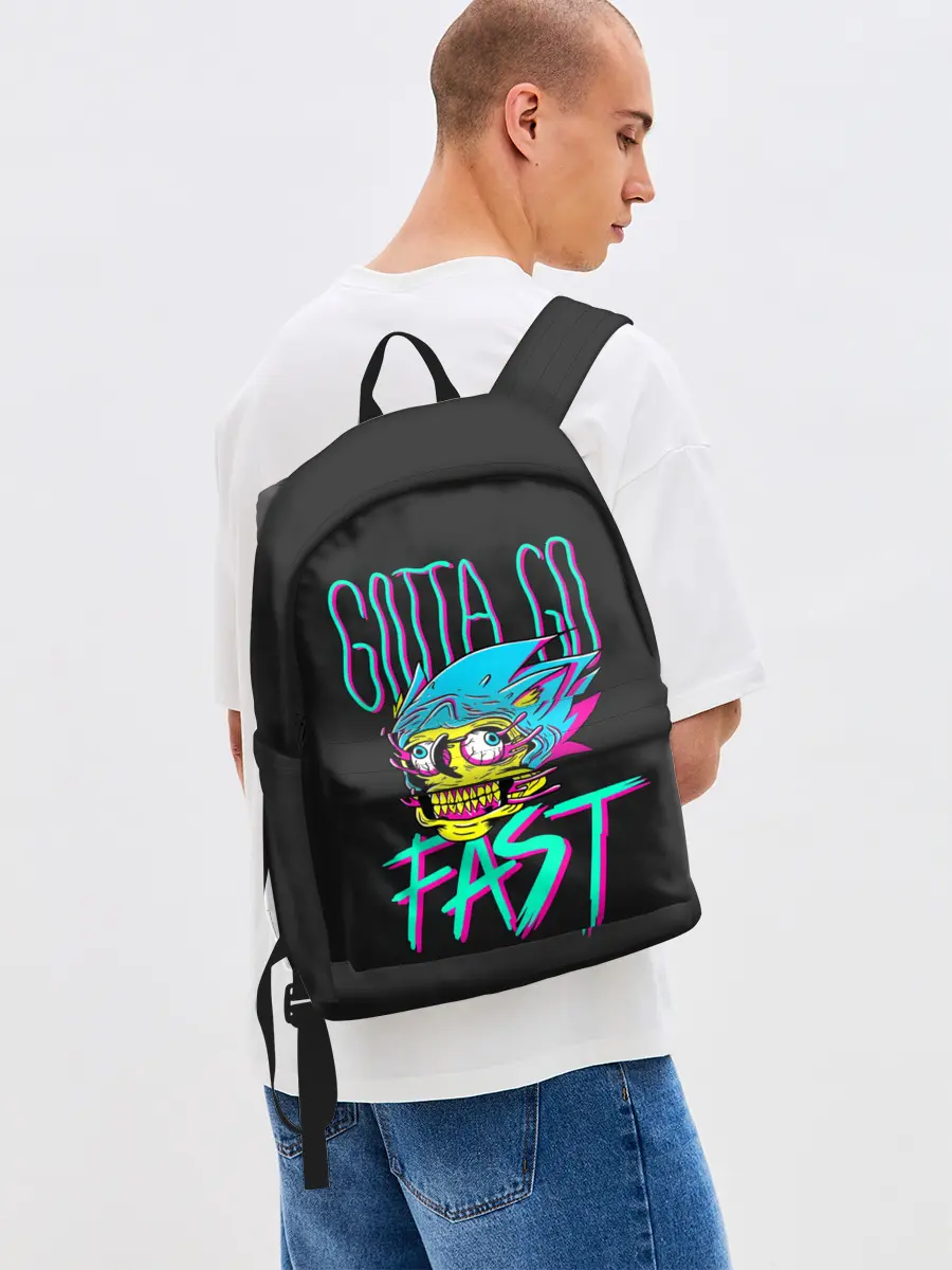 Рюкзак джинсовый / Gotta go fast