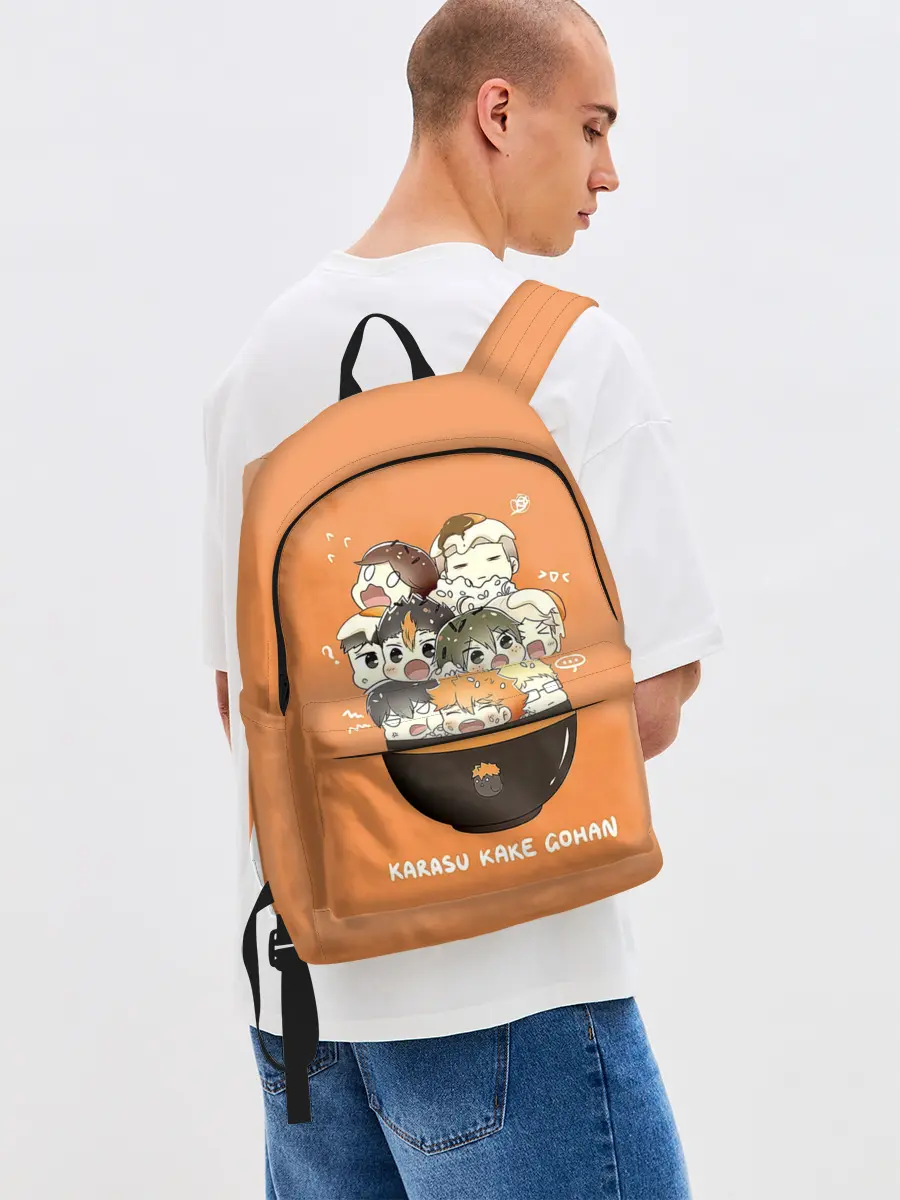 Рюкзак джинсовый / Karasu kake gohan | Haikyuu!!
