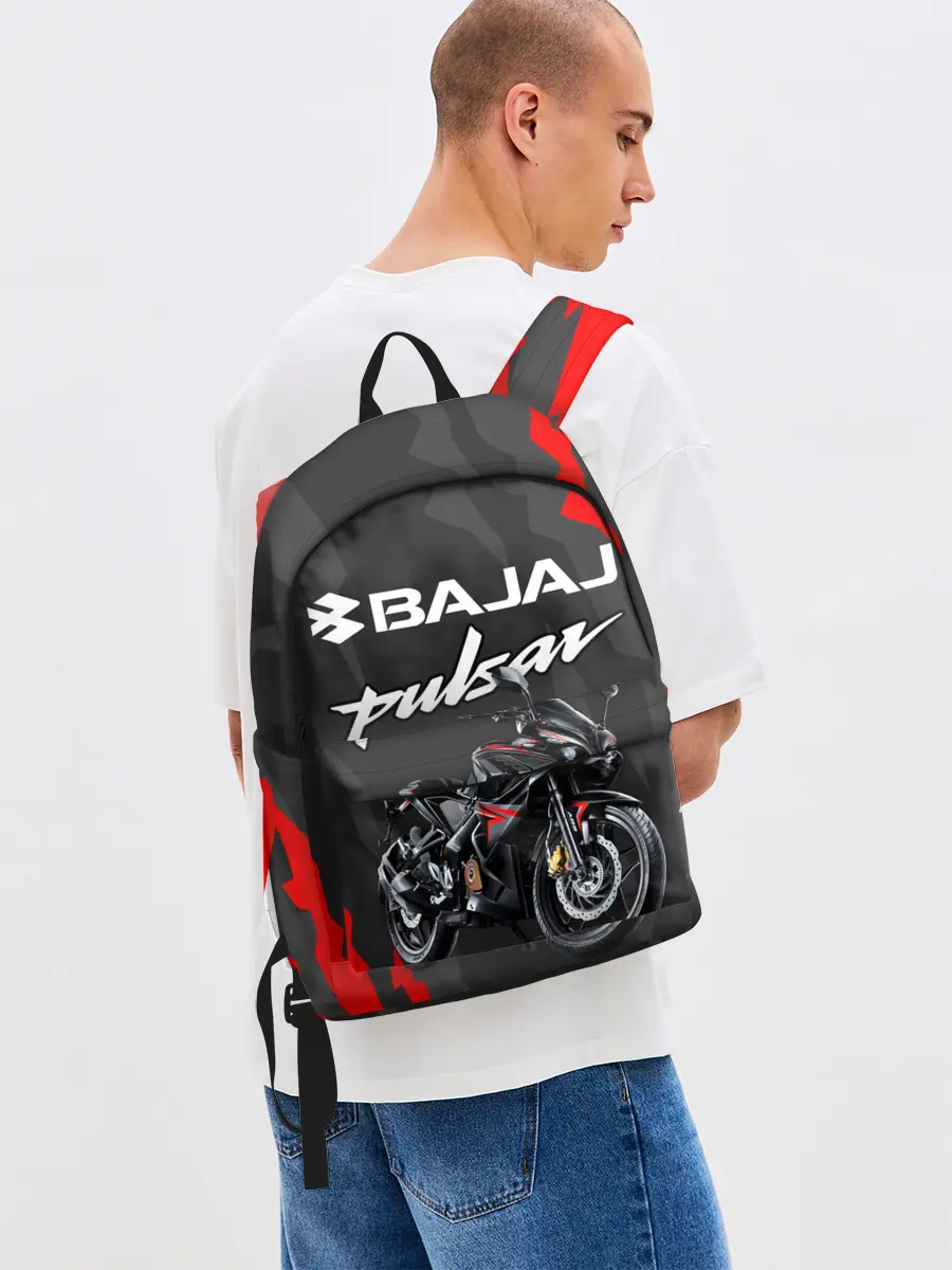Рюкзак джинсовый / BAJAJ PULSAR / БАДЖАДЖ ПУЛЬСАР