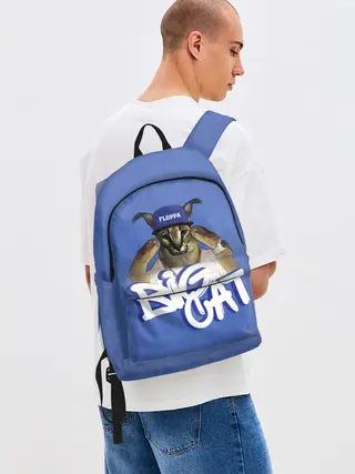 Рюкзак джинсовый / Big Cat Floppa
