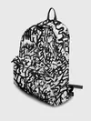 Рюкзак джинсовый / Graffiti black on white
