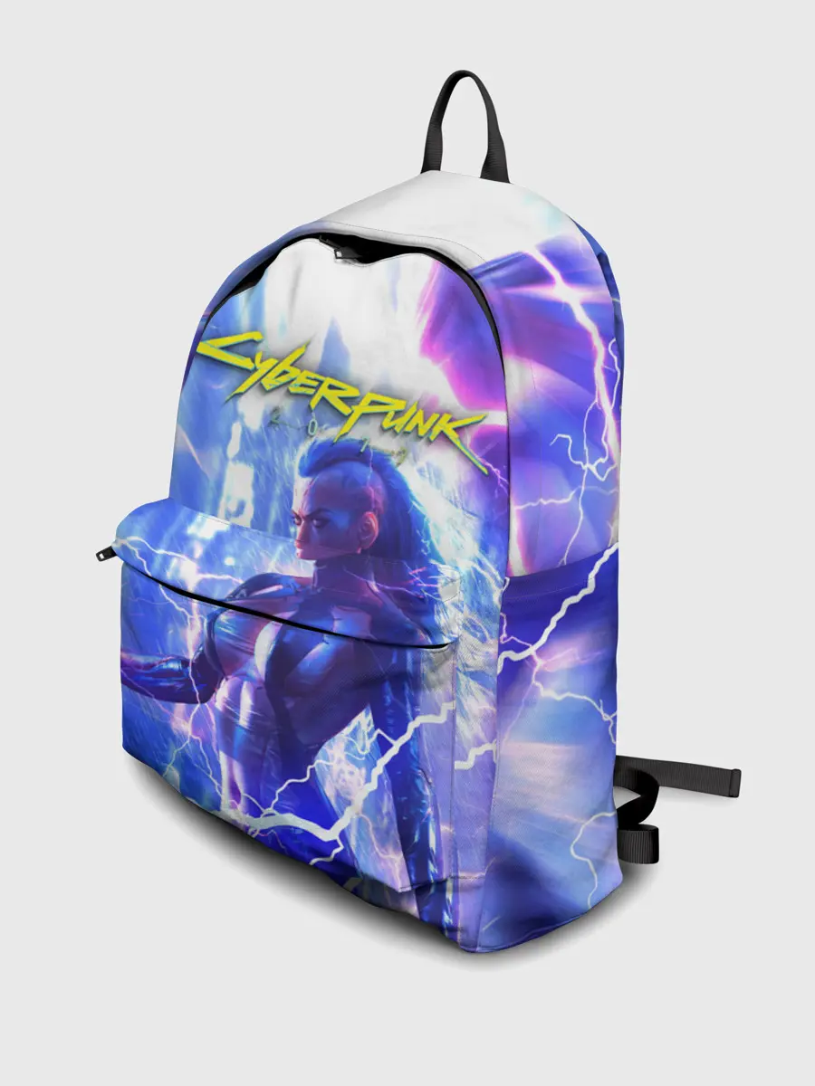 Рюкзак джинсовый / CYBERPUNK 2077 | КИБЕРПАНК