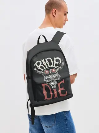 Рюкзак джинсовый / Ride or die