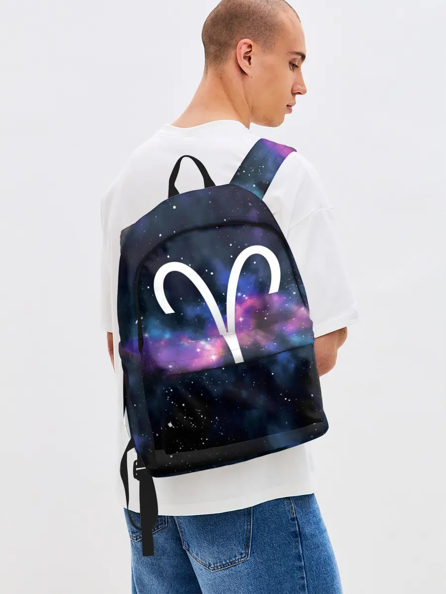 Рюкзак джинсовый / Овен / Aries, Знак зодиака