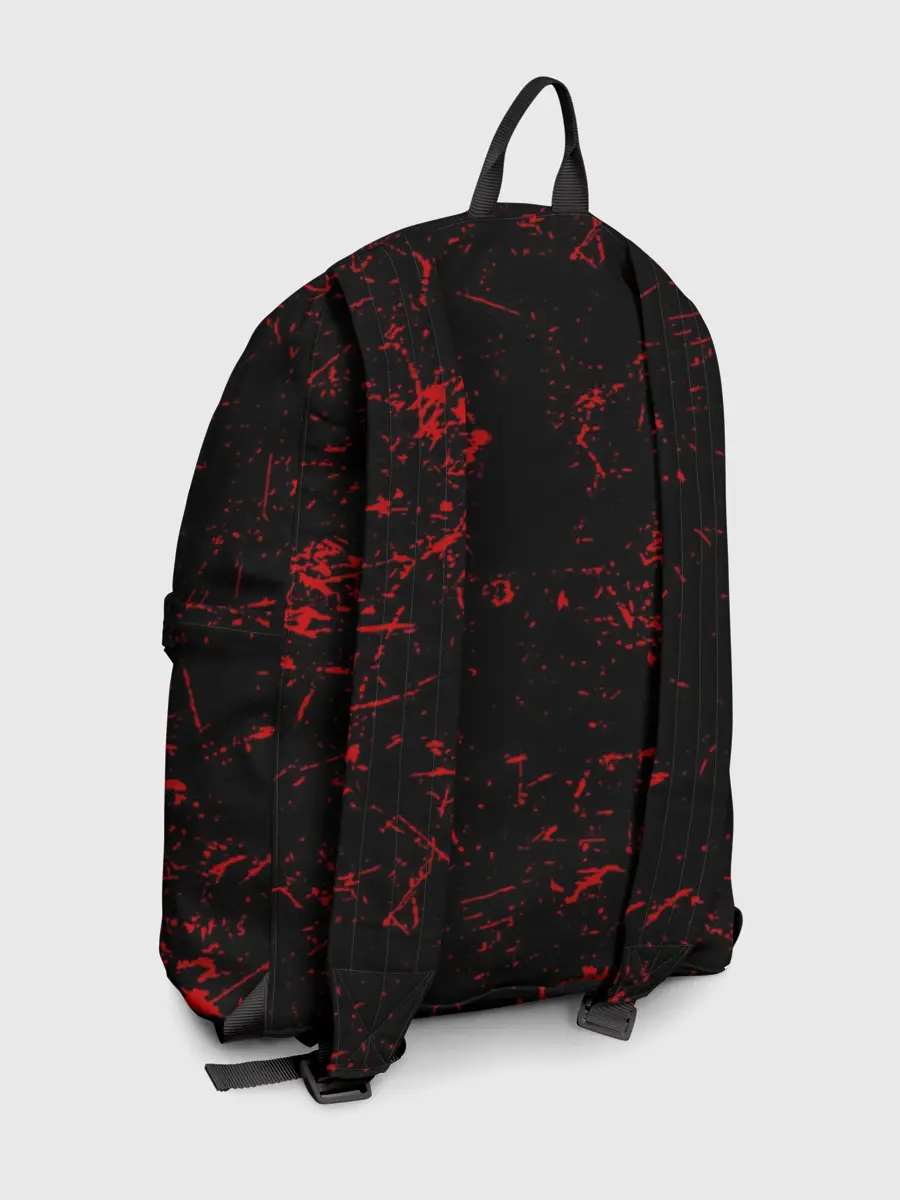 Рюкзак джинсовый / Slipknot RED | Рок Слипкнот
