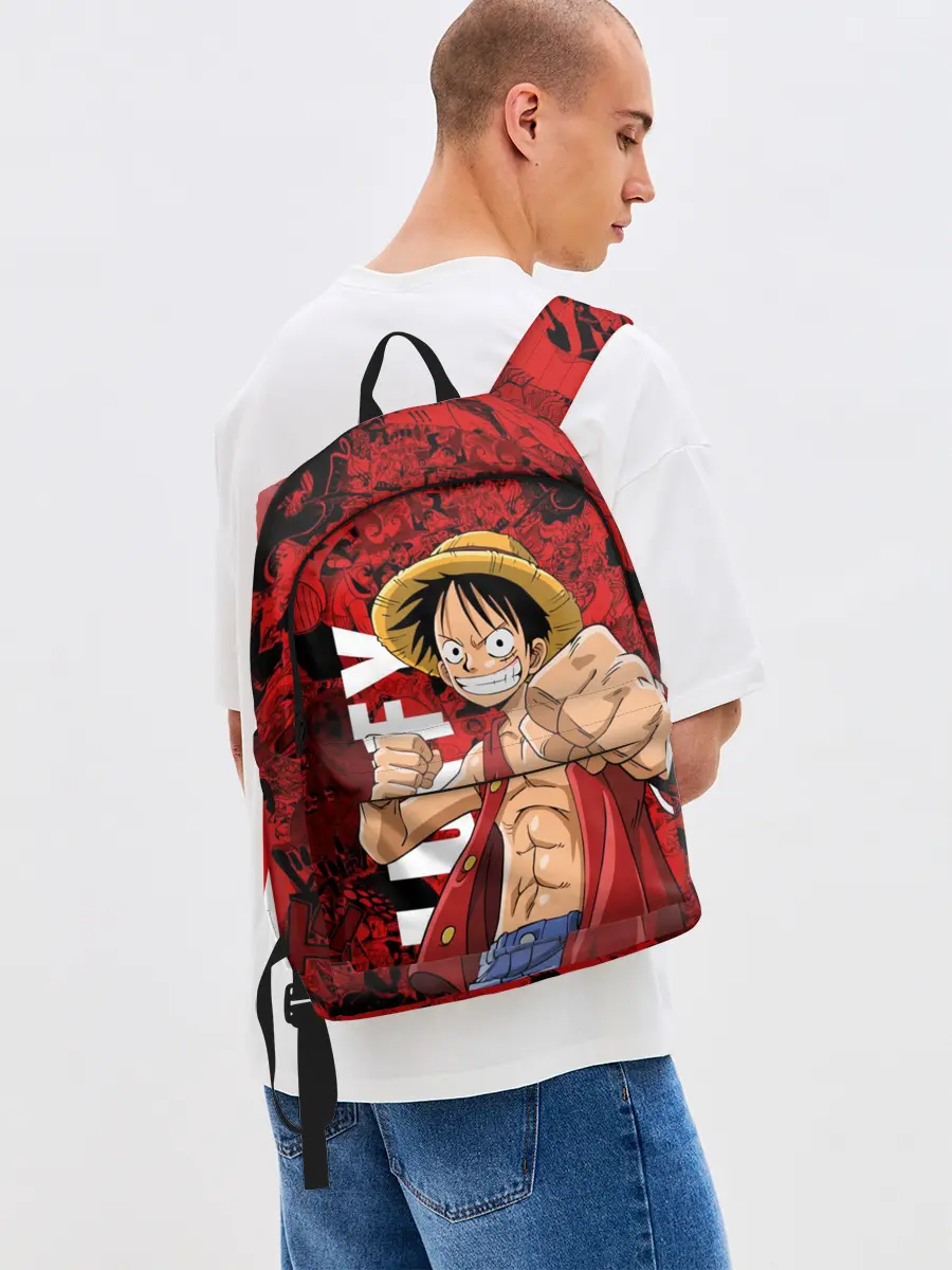 Рюкзак джинсовый / Манки Д. Луффи, One Piece