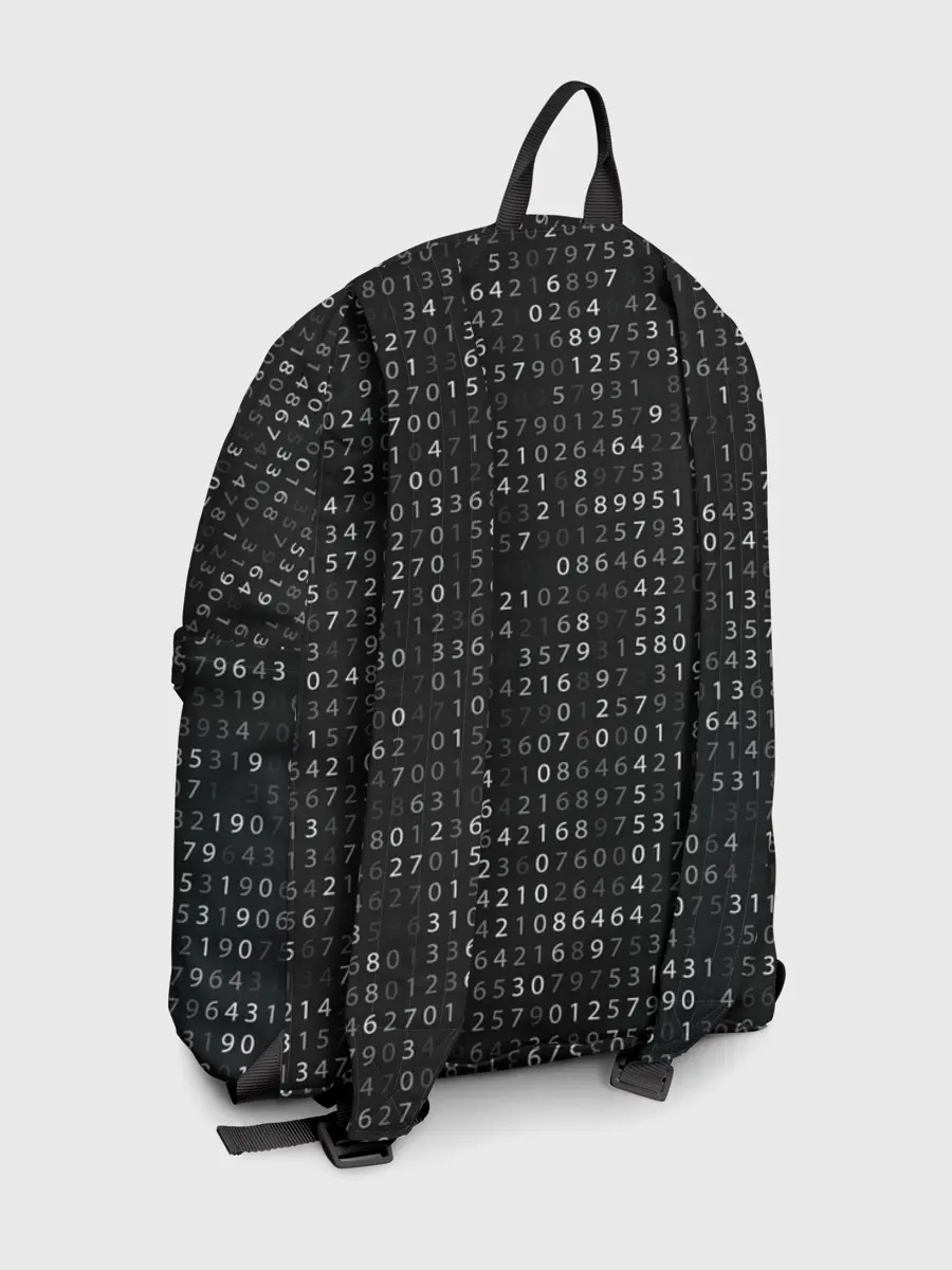 Рюкзак джинсовый / ИГРА В КАЛЬМАРА, СТРАЖ КРУГ / БИНАРНЫЙ КОД