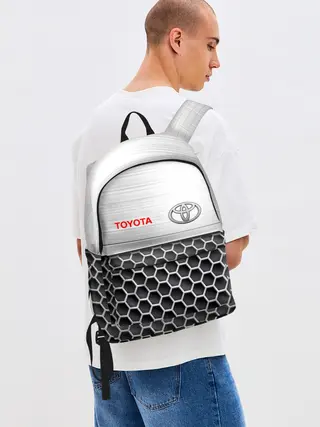 Рюкзак джинсовый / Toyota | Стальная решетка