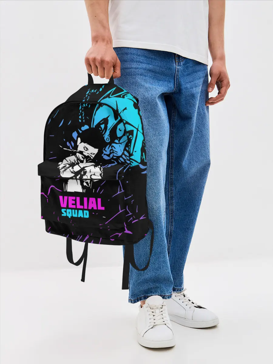 Рюкзак джинсовый / Velial Squad neon