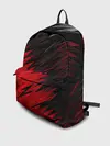 Рюкзак джинсовый / ЧЁРНО КРАСНЫЕ КРАСКИ | RED BLACK STRIPES