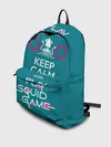 Рюкзак джинсовый / Keep calm and play squid game