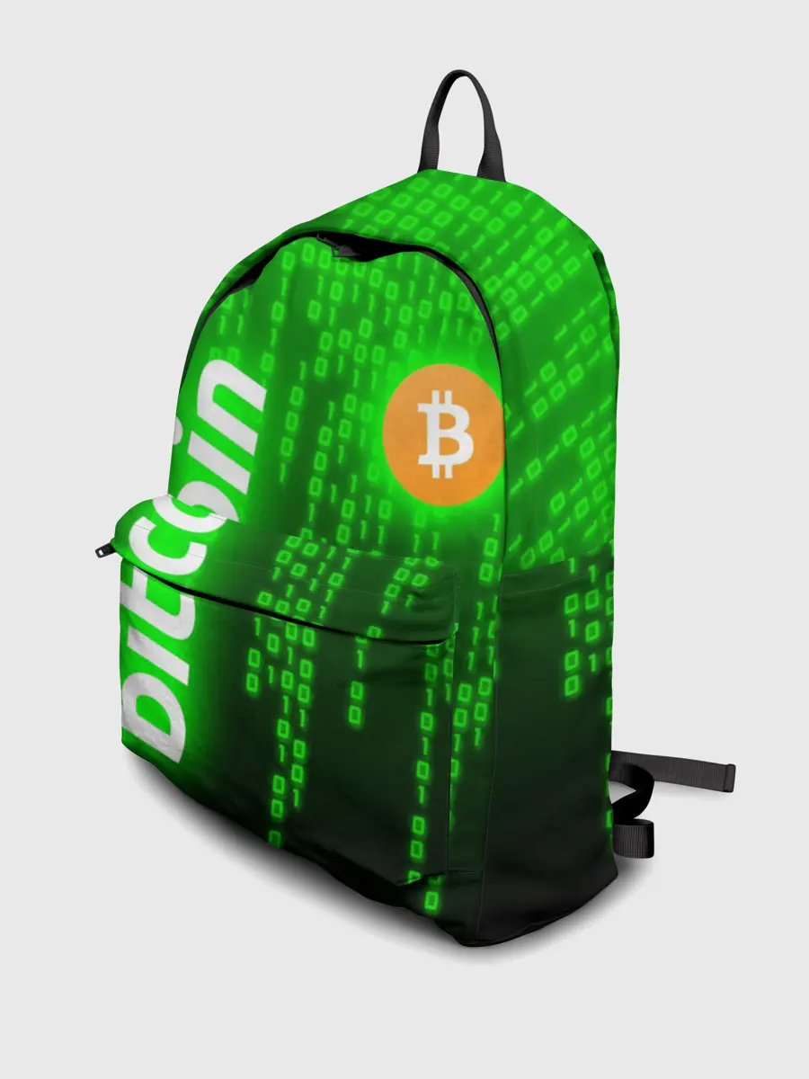 Рюкзак джинсовый / BITCOIN / БИТКОИН / CRYPTO / КРИПТА