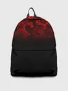 Рюкзак джинсовый / BLACK RED CAMO | RED MILLITARY