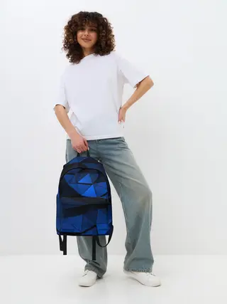 Рюкзак джинсовый / Blue abstraction collection