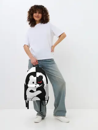 Рюкзак джинсовый / MONOKUMA / МОНОКУМА