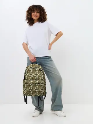 Рюкзак джинсовый / Камуфляж Коты
