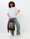 Рюкзак джинсовый / Кошка в стиле стимпанк