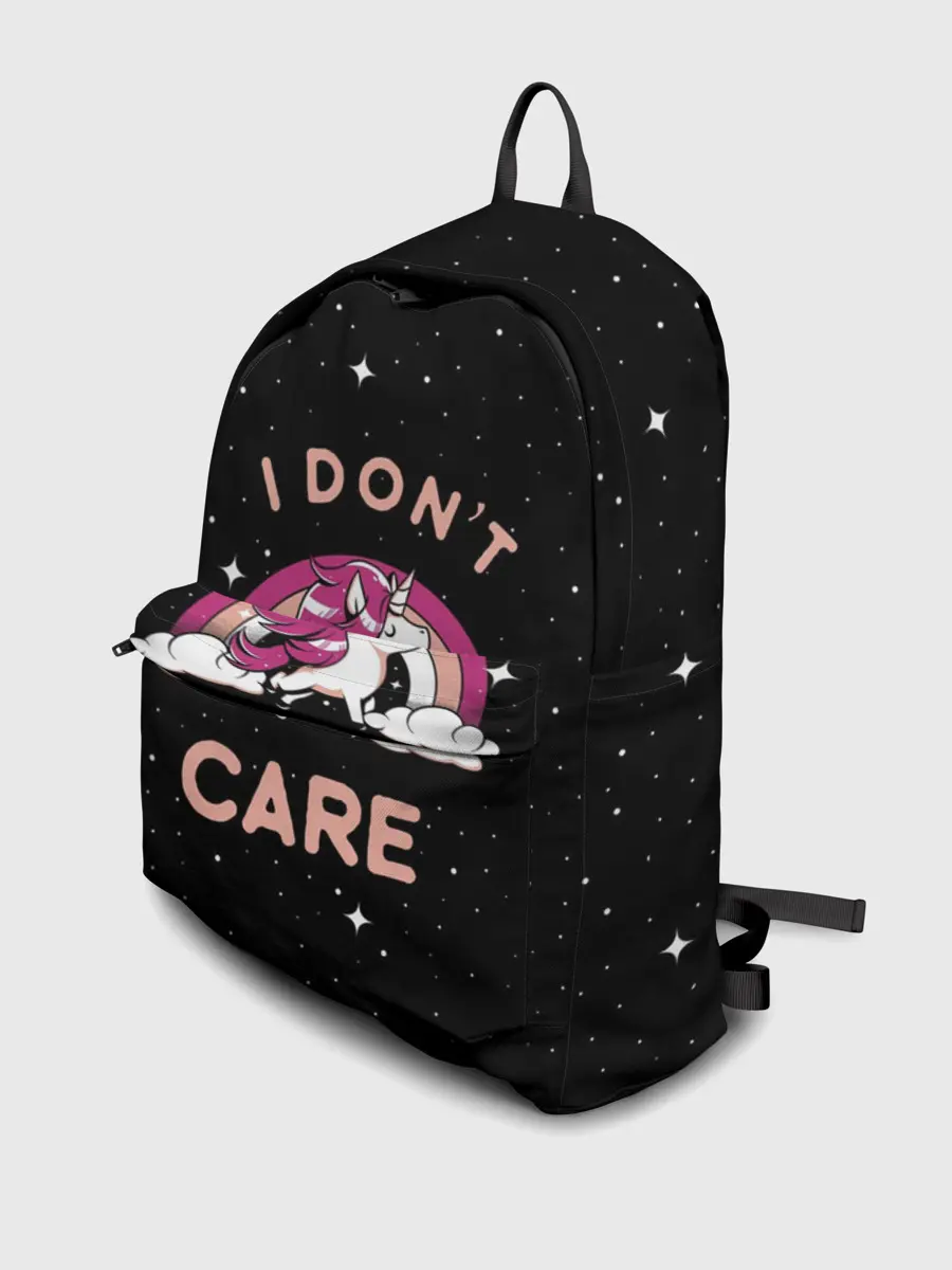Рюкзак джинсовый / Unicorn. I Dont Care