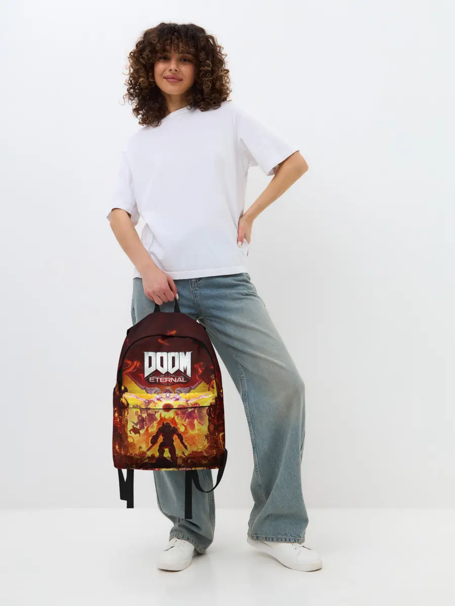 Рюкзак джинсовый / DOOM Eternal