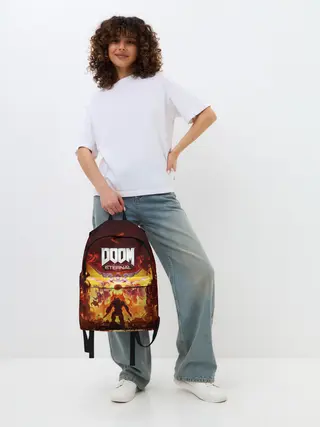 Рюкзак джинсовый / DOOM Eternal
