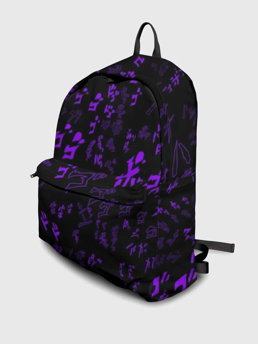 Рюкзак джинсовый / [JJBA] Menacing Pattern purple