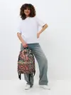 Рюкзак джинсовый / Узор хохломы