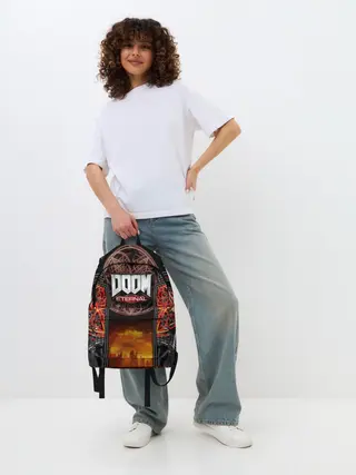 Рюкзак джинсовый / DOOM ETERNAL