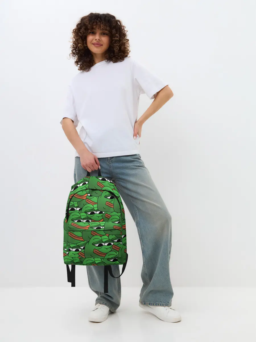 Рюкзак джинсовый / Pepe The Frog