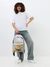 Рюкзак джинсовый / Рыжий котик
