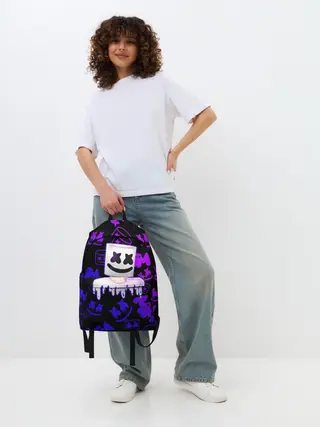 Рюкзак джинсовый / Marshmello