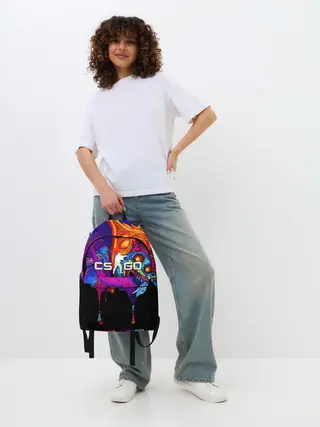 Рюкзак джинсовый / CS GO HYPER BEAST
