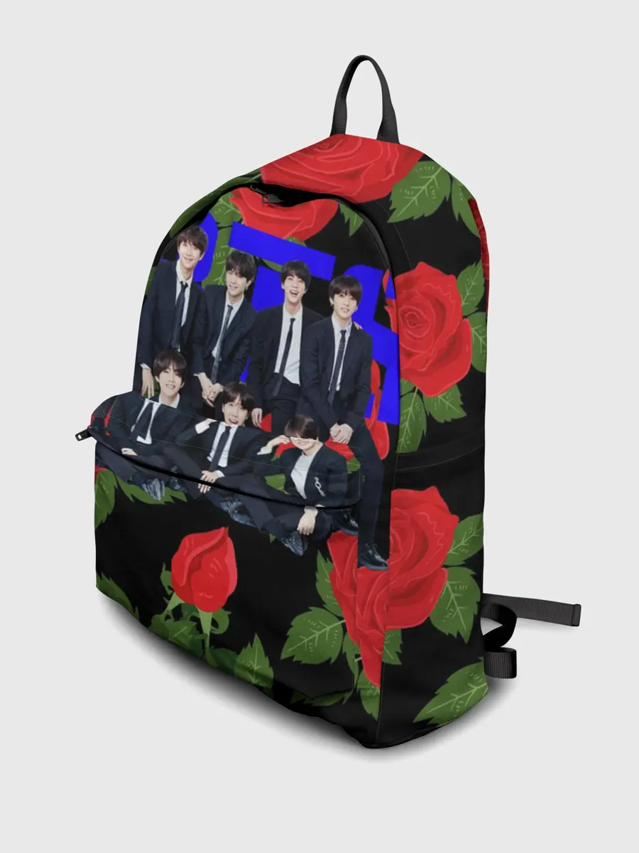 Рюкзак джинсовый / BTS Roses | Black